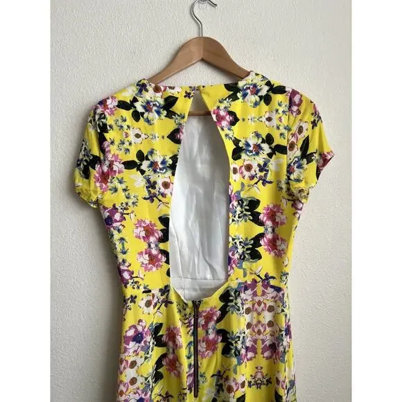 NBD X The XNAVEN Twins Into The Light Floral Yellow Canary Maxi Dress - Picture 4 of 6